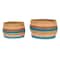 Hello Honey® Multicolor Vibrant Striped Seagrass Basket Set